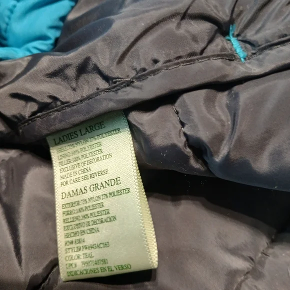 Tangerine Hooded Zip Puffer Vest - Picture 6 of 6